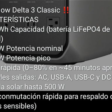 Vendo ecoflow delta 3 clasicc - Img 127311145
