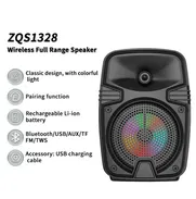 Bocina Sing-e ZQS1328S USB/ Bluetooth/ Radio/ Micro Tarjeta SD - Img 50098325