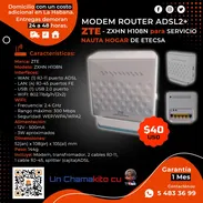 💯 PARA SERVICIO NAUTA 💯 MODEM ROUTER ZTE ADSL2+ YA CONFIGURADO PARA NAUTA HOGAR. TLF 54833699 - Img 53549301