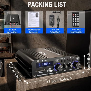 AMPLIFICADOR DE AUDIO DE 4.1 CANALES NUEVO EN SU CAJA - Img 110697218