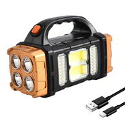 Lámpara / Linterna solar recargable LED con batería de 1500mAh - Img 57730794