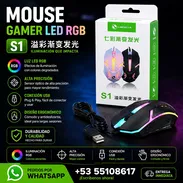Mouse Gamer LED RGB USB con Cable - Img 55550118