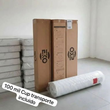 Juego King Size 2x2 colchón importado y de espuma Colchones Konfort bases Camas de Tubos y Tapizadas - Img 119606827