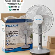 Ventilador recargable duracion 8horas luces led - Img 55176731