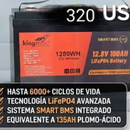 Bateria lifeP04 12 y 24 por 100AH marca Kingmox - Img 57282424