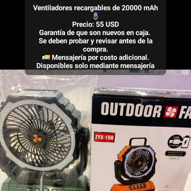 Ventilador recargable F6 de 20000 mah (3 modelos) Oferta por tiempo limitado !!! - 2/3