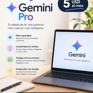 🚀 GOOGLE GEMINI PRO | Inteligencia Artificial Premium | Solo $5 USD al mes - Img 58102846