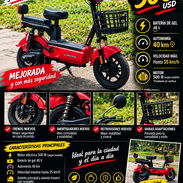 🛵 BICIMOTO ELÉCTRICA LAITUNING ROJA 48V – MEJORADA – 500 USD - Img 58324221