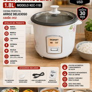 OLLA ARROCERA 1.8L DESMATT, ENTREGA DE FACTURA PARA SU GARANTÍA. VARIEDAD DE ELECTRODOMÉSTICOS Y ARTÍCULOS PARA EL HOGAR - Img 57093300