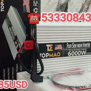 INVERSOR TOPMAQ D 6000W SUPER PRECIO CON SOLO LA BATERÍA D SU MOTO PUEDE ENCENDER TODA SU CASA A FULL☎️53330843 - Img 55749914
