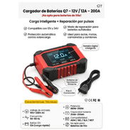 200AMP. CARGADOR DE BATERÍA 12V / 12A - 200AMP Q7. Factura + Garantía - Img 56052961
