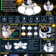 Lámpara solar LED multifuncional y plegable - Img 57225021