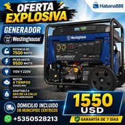 PLANTA ELÉCTRICA Westinghouse* Potencia de: 9500/ 7500watts 110v y 220v 4 tiempo de gasolina - Img 56897326