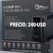 NUEVO UPS BACKUP EN CAJA 900W 1500 VA 110V CON 2 BATERÍAS DE 12V 9AH - Img 57479086