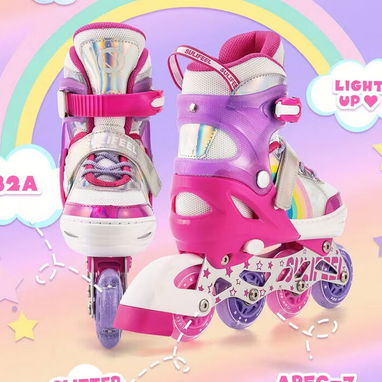 ☎️53544655 🛵 Entrega Disponible ⭐Patines en Línea Unicornio Arcoíris LED ⭐ - Img 112121324