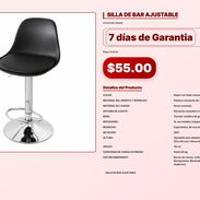 SILLA DE BAR AJUSTABLE . - Img 57103852