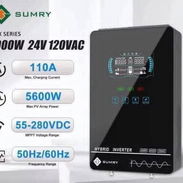 Inversor híbrido Sumry de 4kw , 24v - 110v . Mppt de 140 ah . Carga máxima de AC 110ah. - Img 55974247