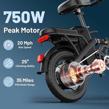 ‼️Bicicletas electricas plegables 56km auto,32km/h nueva📦‼️ - Img 122402738