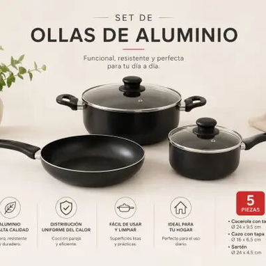 Juego de cazuelas con tapa - 2/2