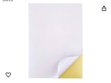 Vendo papel de pegatina blanco mate o papel autoadhesivo - Img 62010889