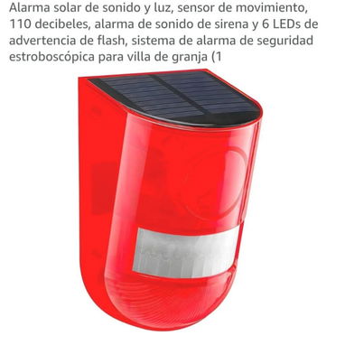 Alarmas . Sensor de movimiento ,carga x panel solar, ideales para proteger los panales, garaje, accesos ,patios,casa,etc - 9/9