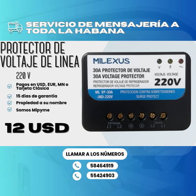 ⚡ PROTECTORES DE VOLTAJE 220 V PARA TUS ELECTRODOMÉSTICOS ✅ TRADICIONALES Y DE LÍNEA 💲12 USD - Img 119919290