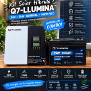 Kit Solar Híbrido Q7-LUMINA Inversor 5kW/10kW pico + Batería Litio 24V 100Ah - Img 57893514