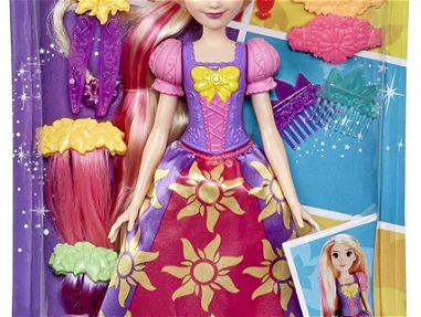 Disney Princesa Muñeca Rapunzel Corte y Peinado y Extensiones de Pelo, Tijeras de Juguete y Accesorios,Sellada en Caja - Img 32835885