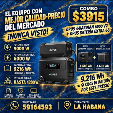 🔥⚡ ¡ENERGÍA SIN LÍMITES! ECOFLOW, GROWATT, DJI, BLUETTI y OUPES. 🔋 ¡POTENCIA A PRECIOS ESPECIALES! - 7/10