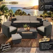Juego de mueble de ratan - Img 58314934