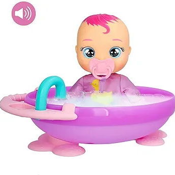 Juguetes: Bebé llorón interactivo – Zoe y su primer baño 30 cm (Original) - 3/6
