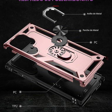 🍑Funda para Samsung Galaxy S23 Ultra – Con Soporte de Anillo🍑 - 3/6