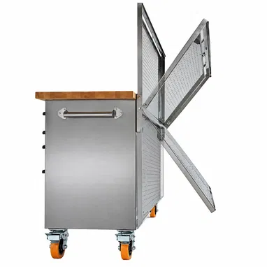 Trinity 72  inch Stainless Steel Rolling Workbench Heavy Duty Garage Tool Storage Brand New - 3/5