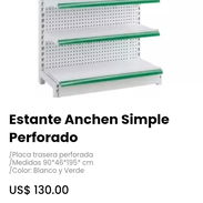 Estante Anchen Simple Perforado. Medidas 90*46*195* cm - Img 54905407