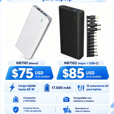 Power Bank 10.000/20.000/50.000 mAh + Panel Solar 50W | La Habana - 2/3