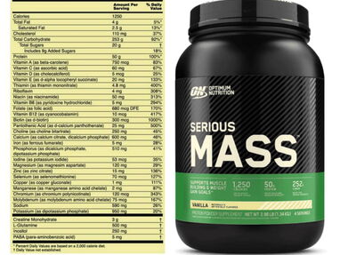 Masificador Serious Mass Optimus Nutrition 4 servicios - Img main-image