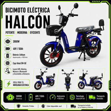 🏍️ BICIMOTO ELÉCTRICA HALCÓN: Potencia de Alto Nivel para Llegar Más Lejos 🏍️ - Img 123261833