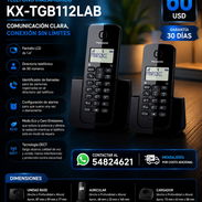 TELÉFONO INALÁMBRICO KX-TGB112LAB PANASONIC Nuevas en cajs - Img 56337211