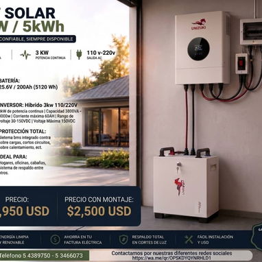 Solución para los apagones. Kit solar disponible con servicio de montaje - Img 123211807