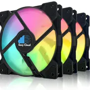 Kit de 3 ventiladores con iluminación ARGB nuevos - Img 54590867