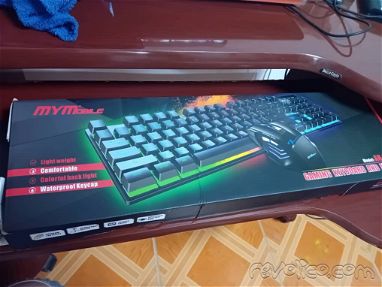 Vendo kit teclado-maus gamin con luces de uso ver fotos - Img main-image-45676311