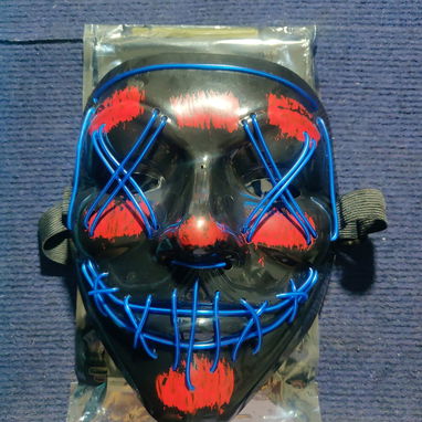 MASCARAS CON LUCES NEON NUEVA . HALLOWEEN, PURGA - 2/3