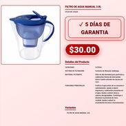 FILTRO DE AGUA MANUAL 3.8L . - Img 57925643