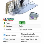 Contadora de billete portátil - Img 55790367