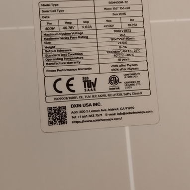Panel solar de 400 wats - 2/3