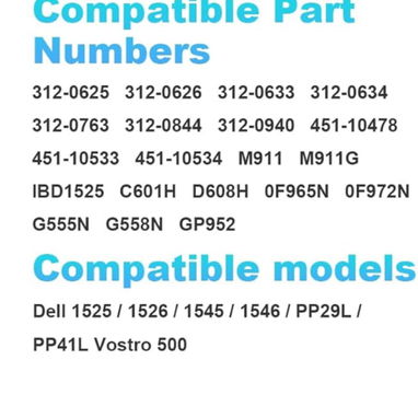 BATERIA DE LITIO PARA LACTO DELL INSPIRON NUEVA A ESTRENAR , MODELOS COMPATIBLES EN LAS FOTOS - Img 122708553