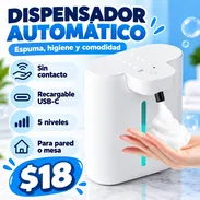 DISPENSADOR DE JABÓN | SIN CONTACTO | AUTOMÁTICO | BAÑOS | COCINAS | USB | RECAMBIABLE | MODOS AJUSTABLES - Img 58208474