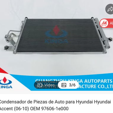 Condensador de aire acondicionado para Hyundai Accent 2006-2010 Piezas - Img 115923985