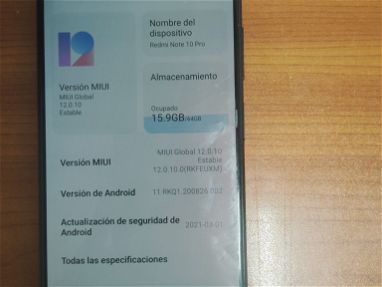 30mil pesos Xiaomi Redmi Note 10 Pro soy de San Antonio de los baños - Img main-image
