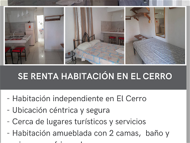 Se renta confortable habitación independiente en El Cerro! Lugar céntrico, económico y tranquilo! Solo por $25 USD - Img main-image